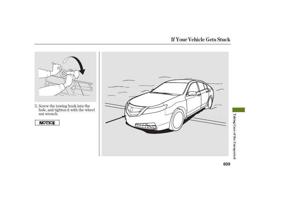 If your vehicle gets stuck | Acura 2009 Accord Sedan User Manual | Page 615 / 650