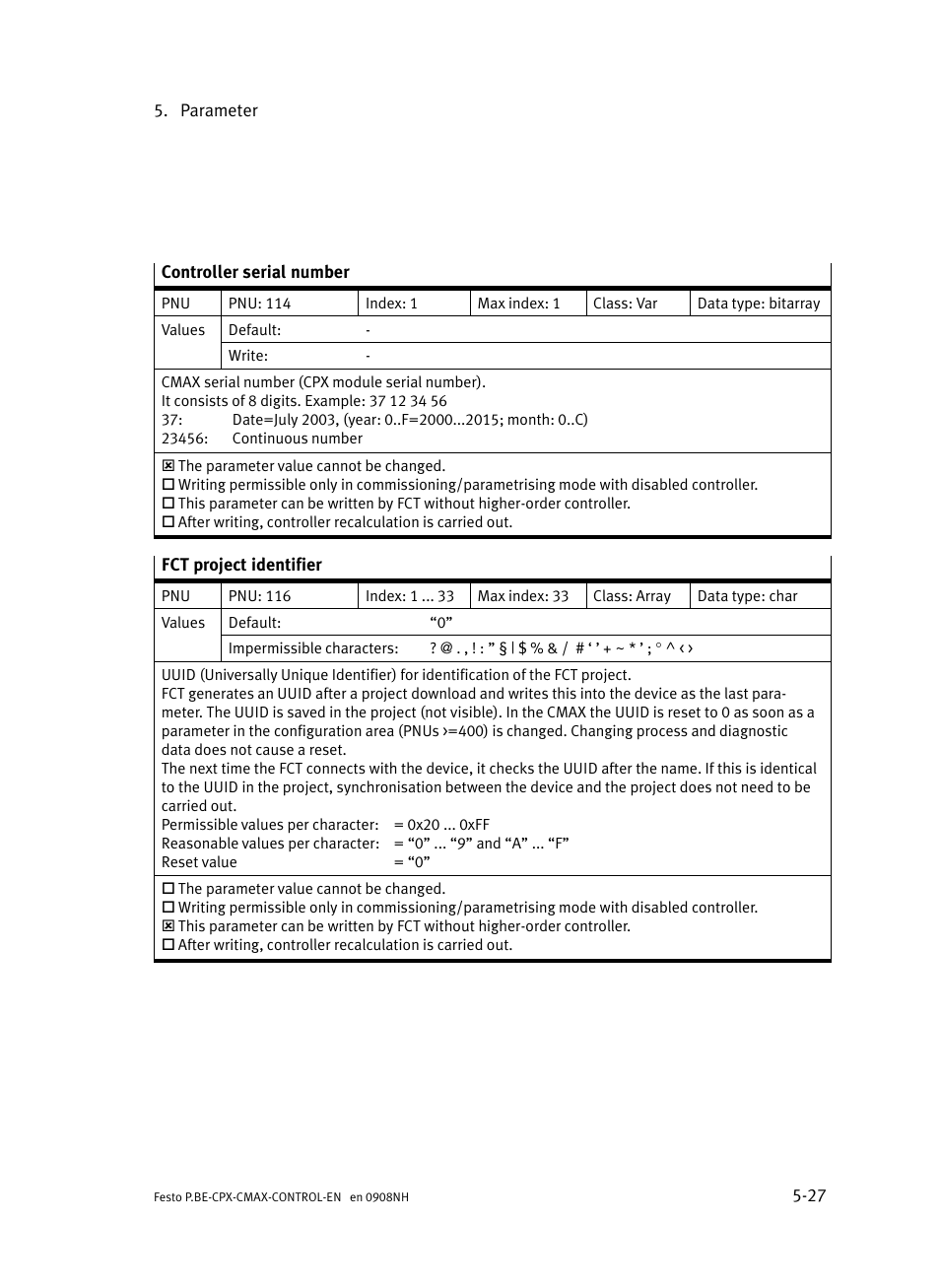 Festo Контроллер позиционирования CPX-CMAX User Manual | Page 215 / 446