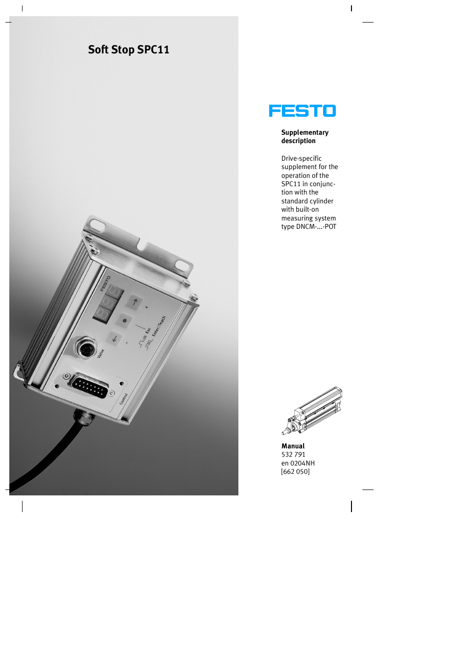 Festo Контроллер крайних положений SPC11 User Manual | 50 pages