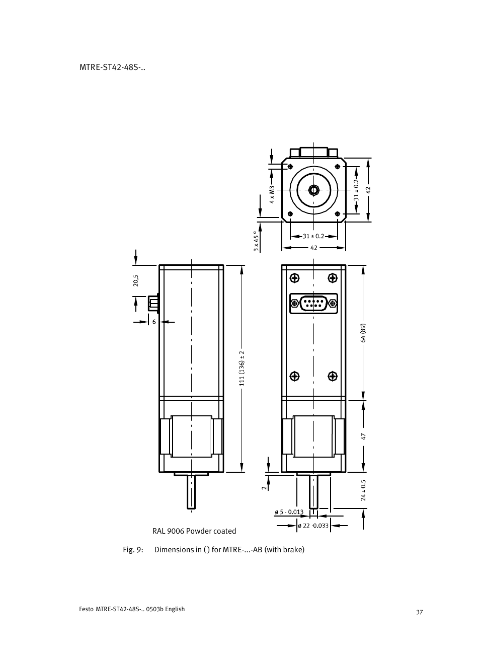 Festo Шаговые моторы MTRE-ST User Manual | Page 37 / 140