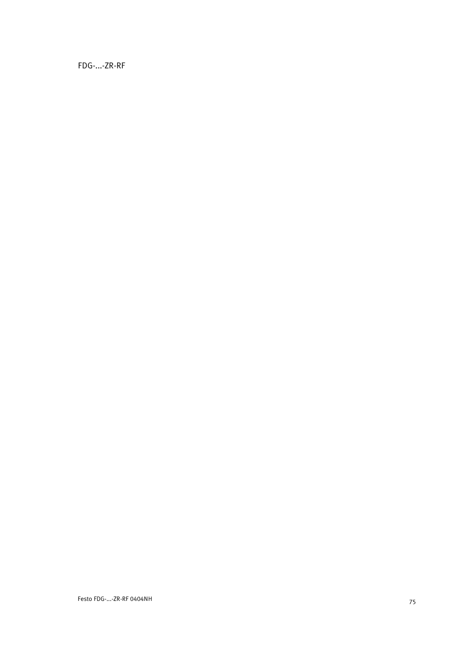 Festo Пассивные нправляющиеFDG-ZR-RF User Manual | Page 75 / 76