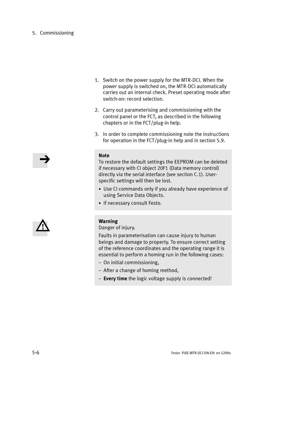 Festo Электромотор MTR-DCI User Manual | Page 104 / 316