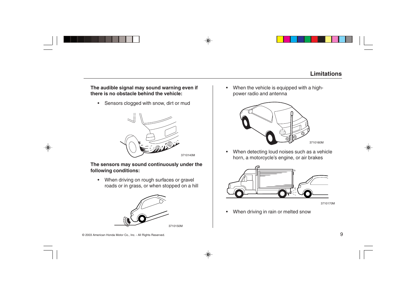 Acura Backup Sensors 08V67-SEP-2000-81 User Manual | Page 9 / 16