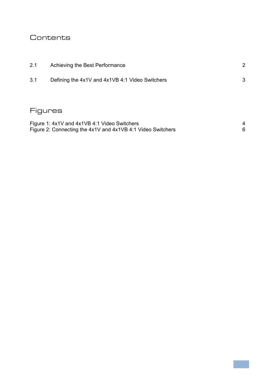 Kramer Electronics 4x1VB User Manual | Page 3 / 12