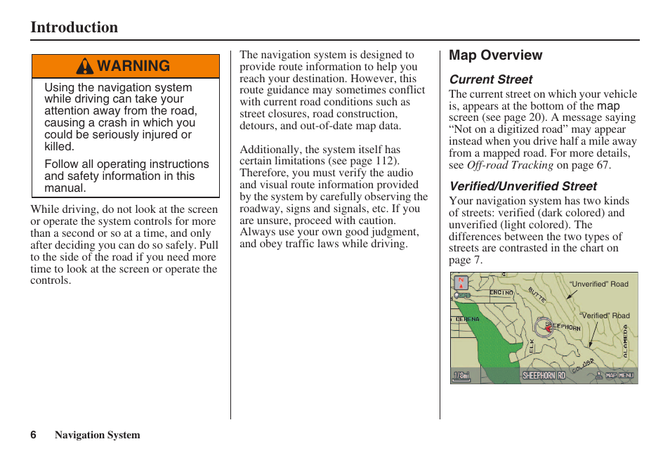 Introduction, Warning | Acura 2008 RL 00X31 SJA 8100 User Manual | Page 7 / 163