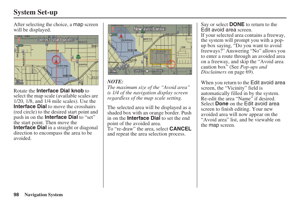 System set-up | Acura 2008 RL 00X31 SJA 8100 User Manual | Page 99 / 163