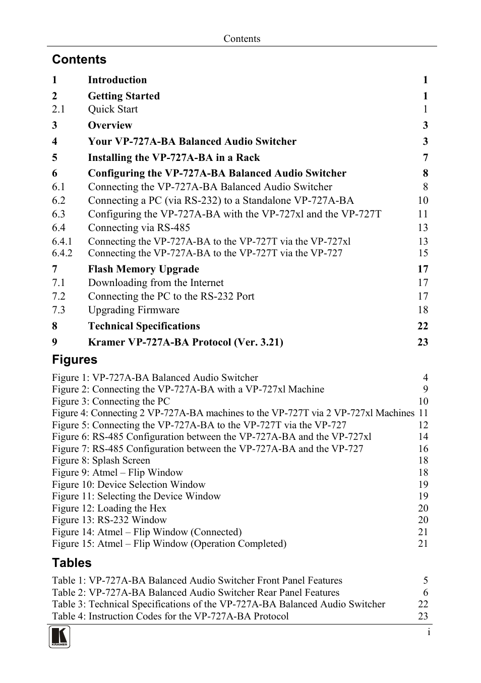 Kramer Electronics VP-727A-BA User Manual | Page 2 / 32