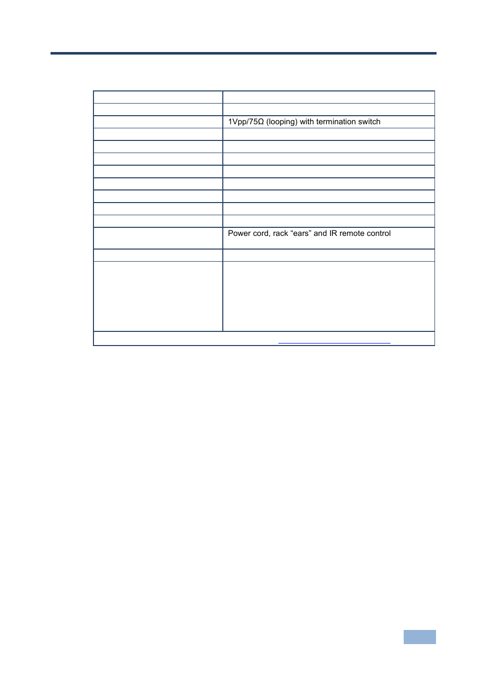 7 technical specifications, Technical specifications, 7technical specifications | Kramer Electronics VS-88FO User Manual | Page 30 / 45