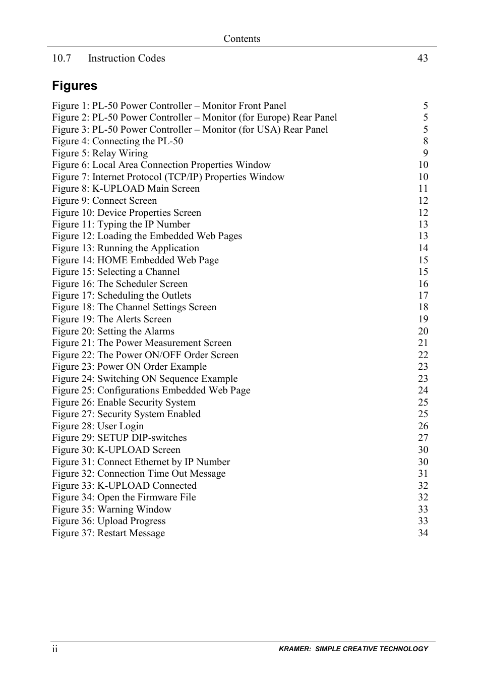 Kramer Electronics PL-50 User Manual | Page 3 / 52