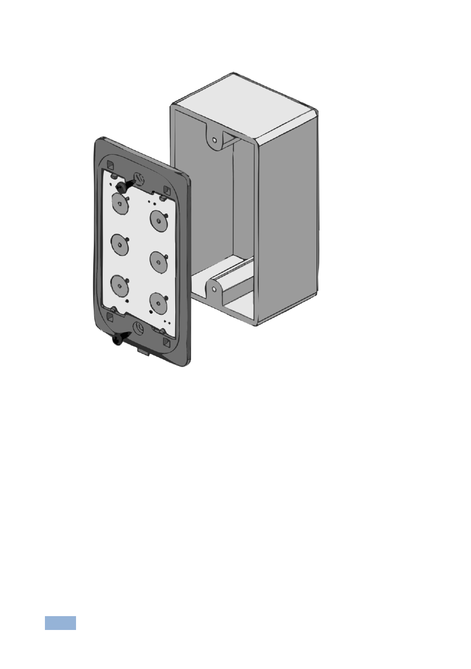 2 installing the rc-43t in the wall mounting box, Installing the rc-43t in the wall mounting box | Kramer Electronics RC-43T User Manual | Page 17 / 20