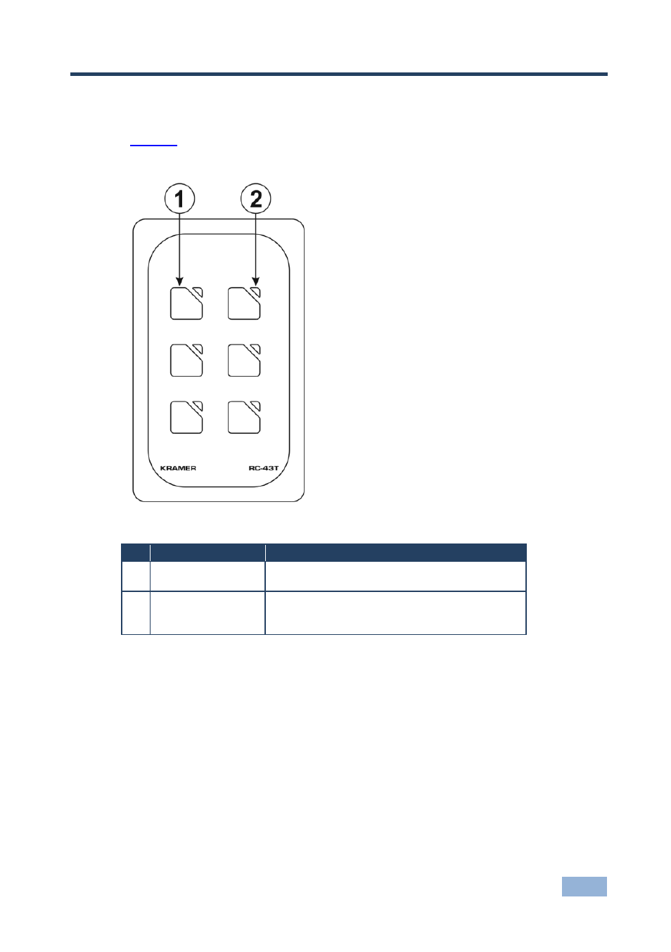 4 defining the rc-43t remote controller, Defining the rc-43t remote controller, 4defining the rc-43t remote controller | Kramer Electronics RC-43T User Manual | Page 8 / 20