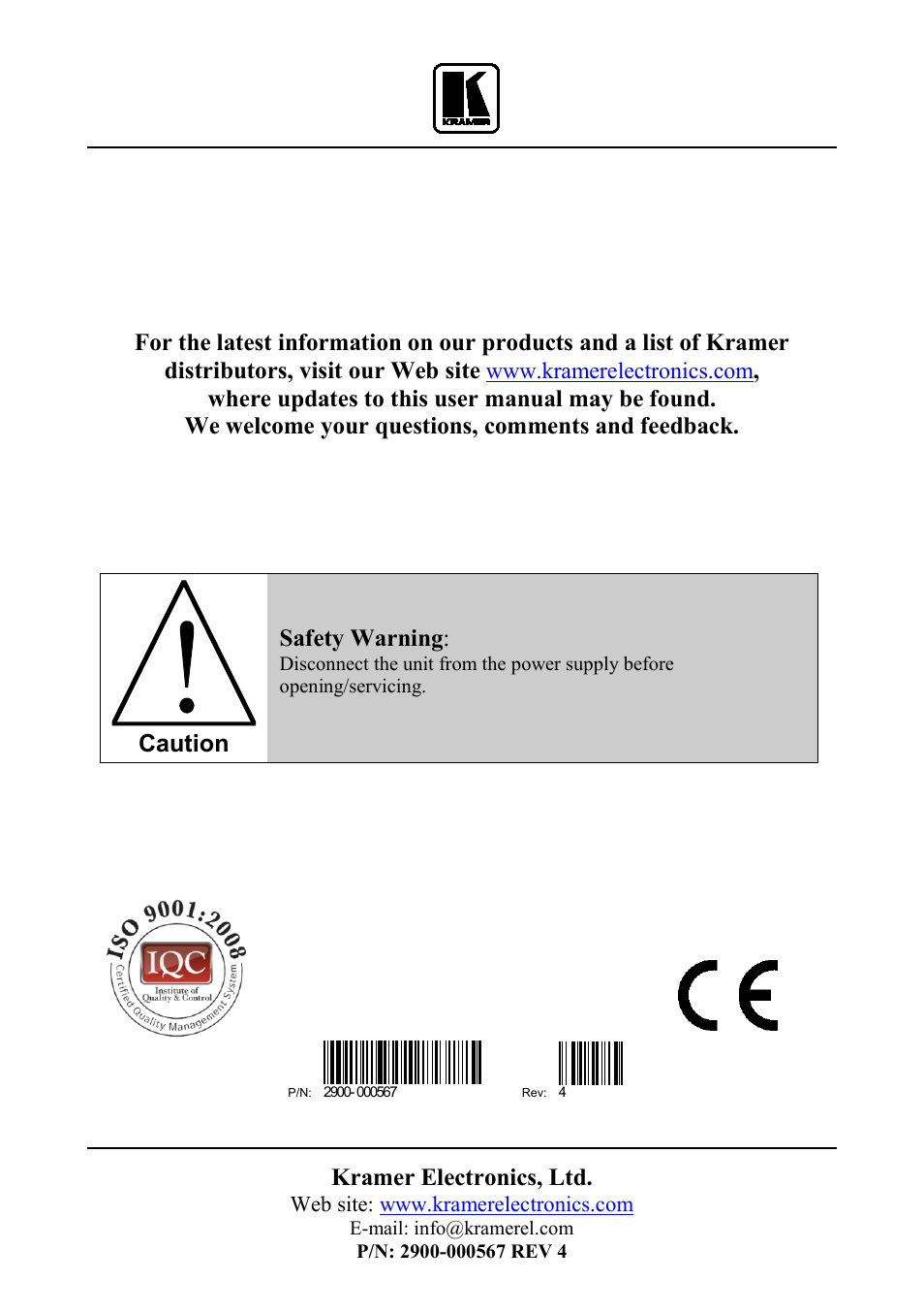 Kramer Electronics RC-53D User Manual | Page 15 / 15