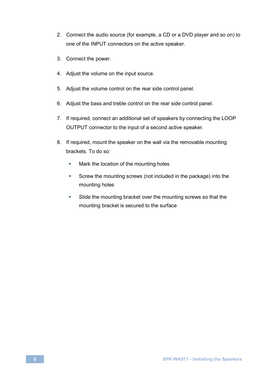 Kramer Electronics Tavor 5-O User Manual | Page 12 / 16