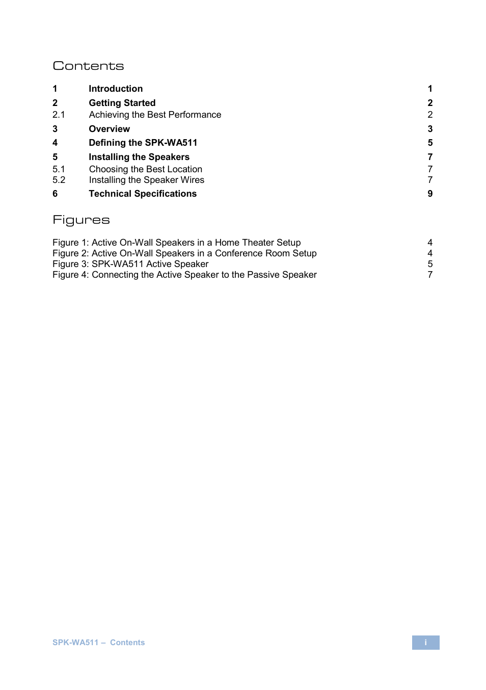 Kramer Electronics Tavor 5-O User Manual | Page 3 / 16