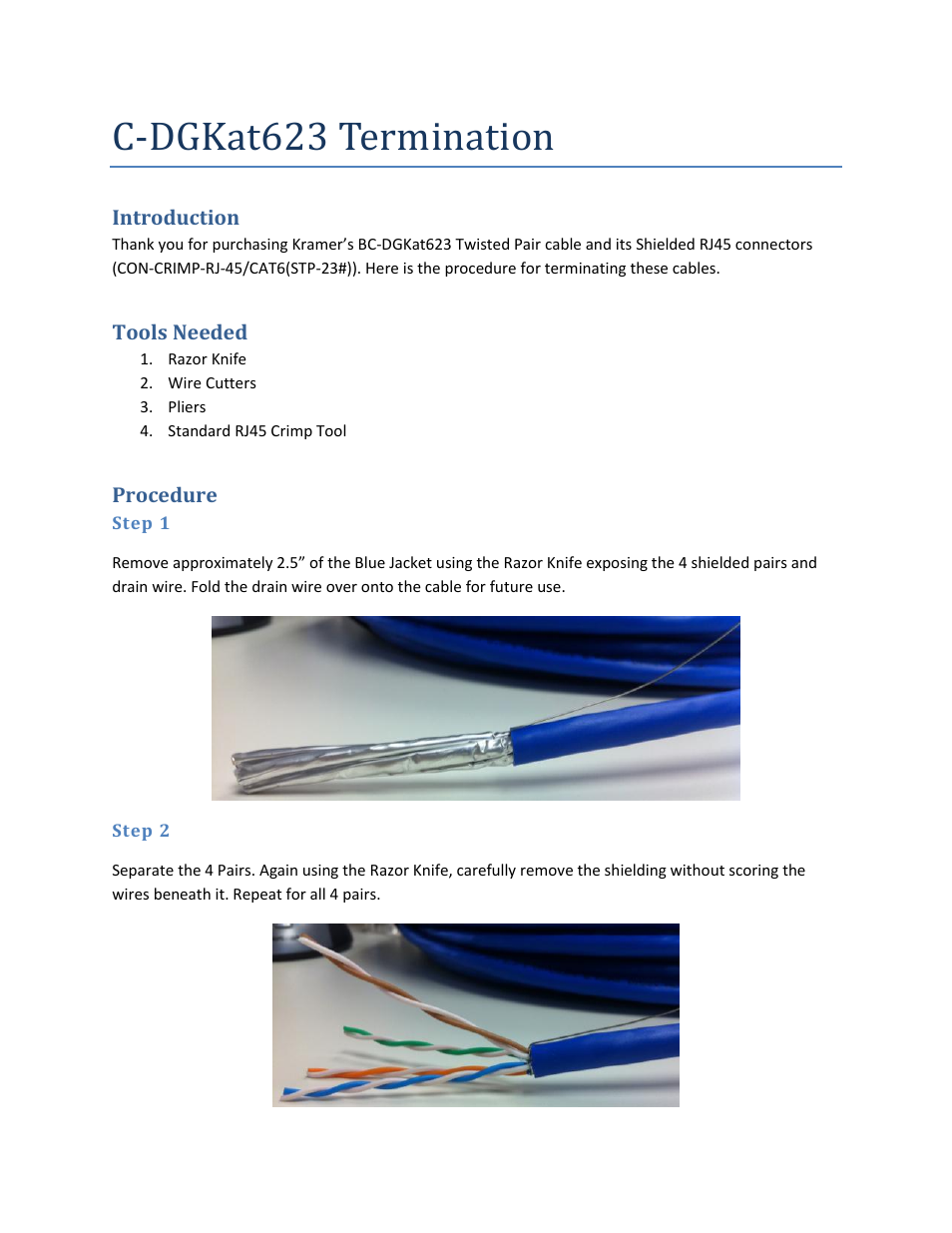 Kramer Electronics PT-571 User Manual | 5 pages