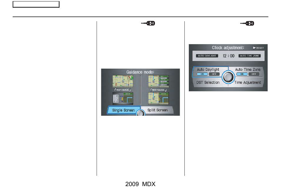 System setup, 2009 mdx | Acura 2009 MDX User Manual | Page 100 / 174