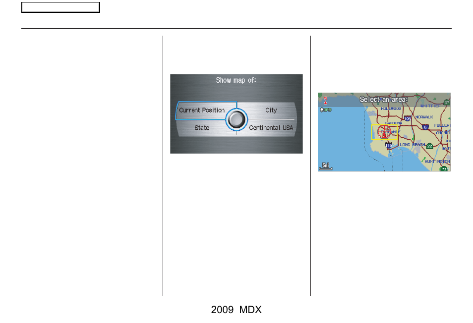 Entering a destination, 2009 mdx | Acura 2009 MDX User Manual | Page 45 / 174