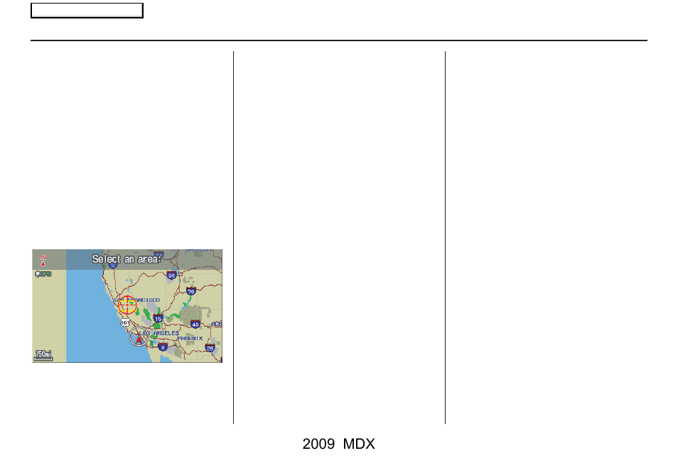 Entering a destination, 2009 mdx | Acura 2009 MDX User Manual | Page 47 / 174