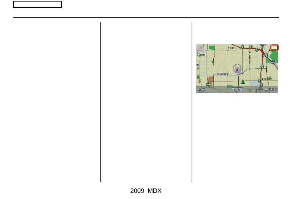 Driving to your destination, 2009 mdx | Acura 2009 MDX User Manual | Page 76 / 174