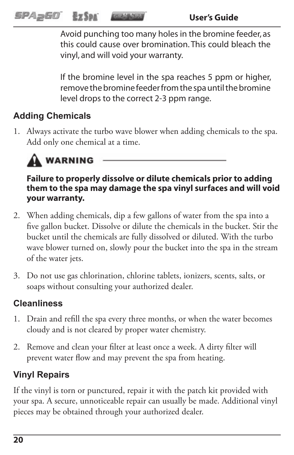 Activeforever Spa2Go STG-1 User Manual | Page 20 / 28