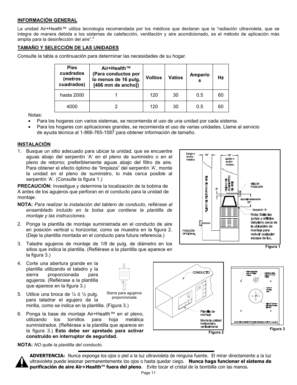 Air Health Air+Health AH-1 User Manual | Page 11 / 16