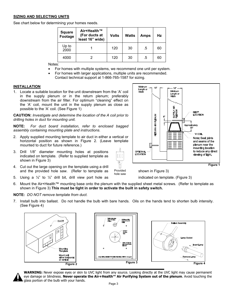 Air Health Air+Health AH-1 User Manual | Page 3 / 16