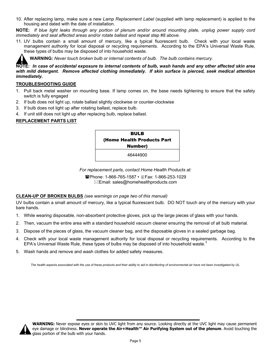 Air Health Air+Health AH-1 User Manual | Page 5 / 16