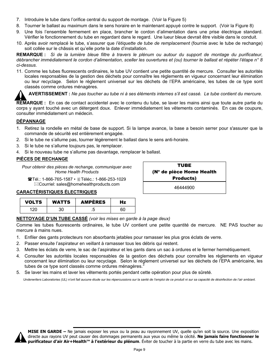 Air Health Air+Health AH-1 User Manual | Page 9 / 16