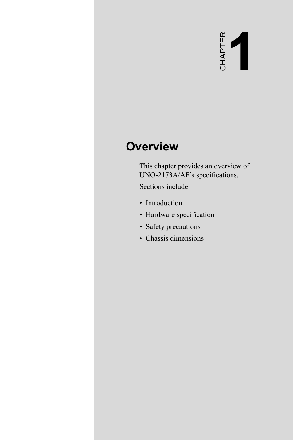 Advantech UNO 2173A/AF User Manual | Page 9 / 42