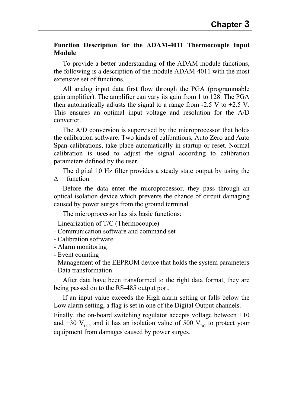 Chapter | Advantech Data Acquisition Modules ADAM 4000 User Manual | Page 32 / 429