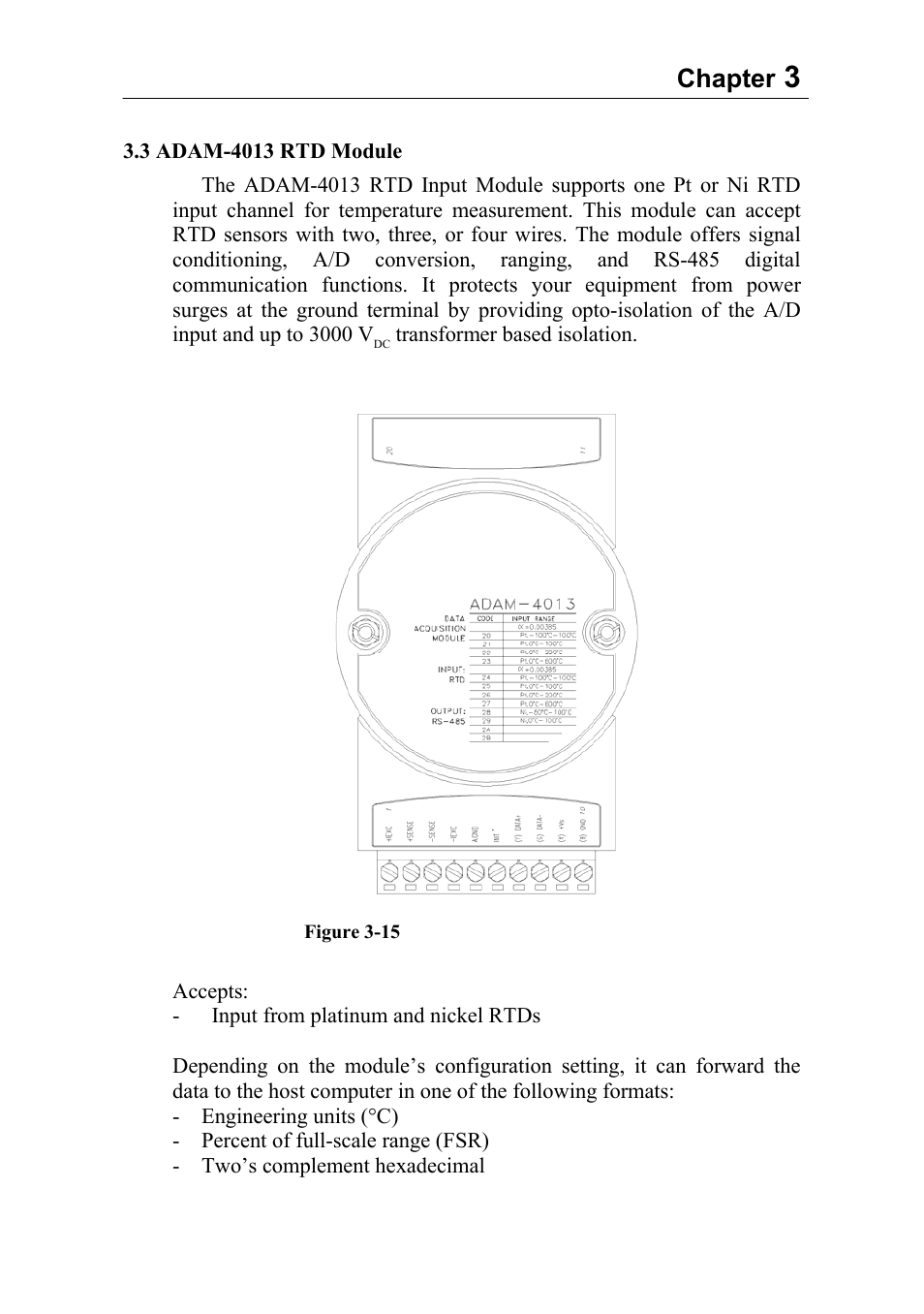 Chapter | Advantech Data Acquisition Modules ADAM 4000 User Manual | Page 42 / 429