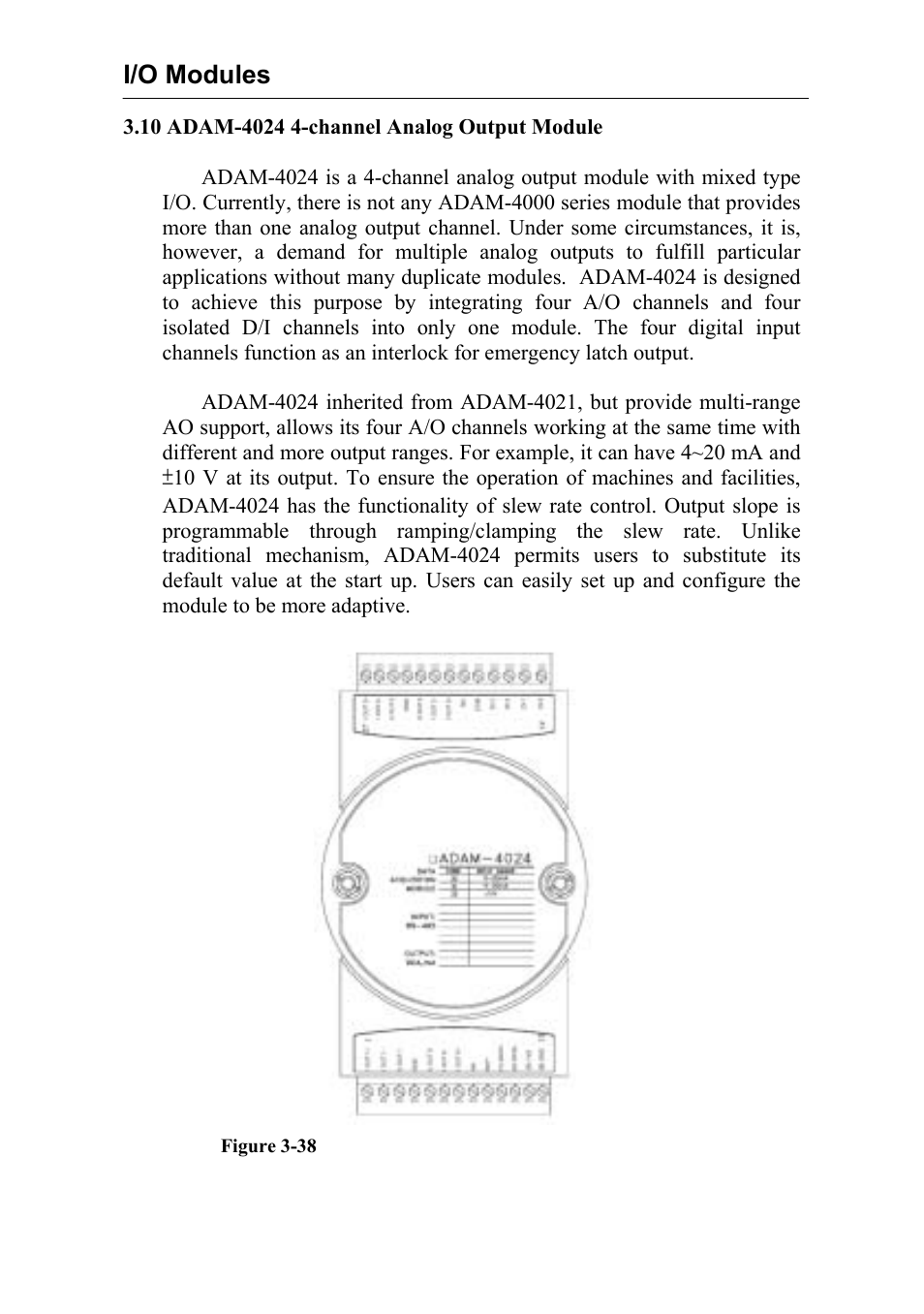 I/o modules | Advantech Data Acquisition Modules ADAM 4000 User Manual | Page 71 / 429