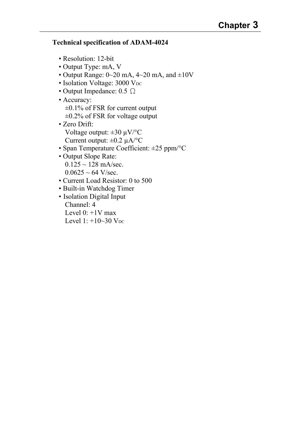 Chapter | Advantech Data Acquisition Modules ADAM 4000 User Manual | Page 72 / 429