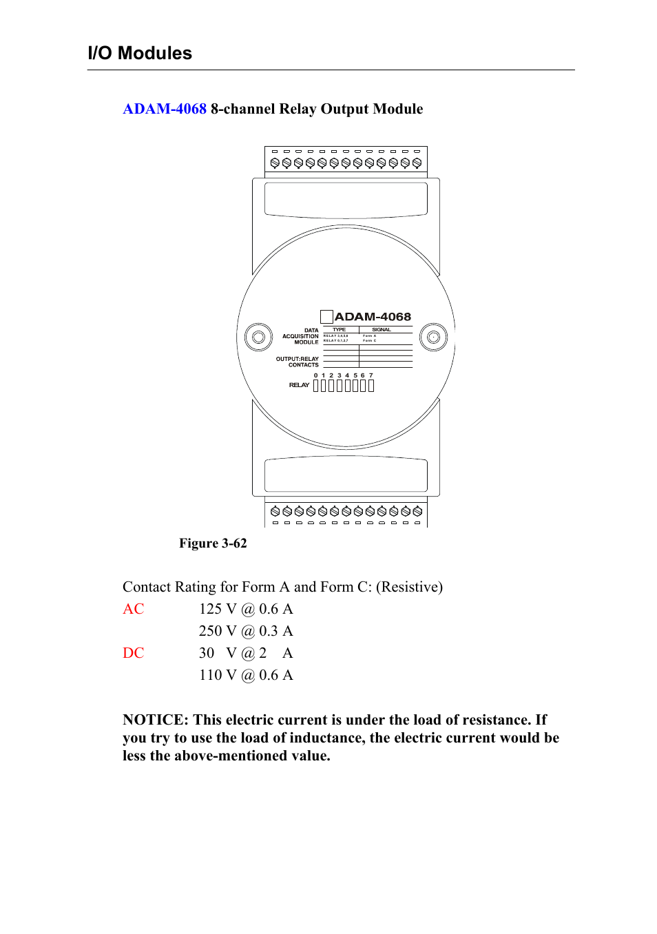 I/o modules | Advantech Data Acquisition Modules ADAM 4000 User Manual | Page 93 / 429