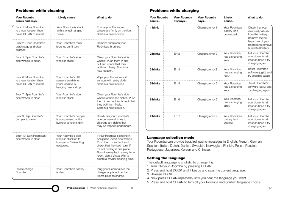 iRobot Roomba 700 Series User Manual | Page 7 / 9