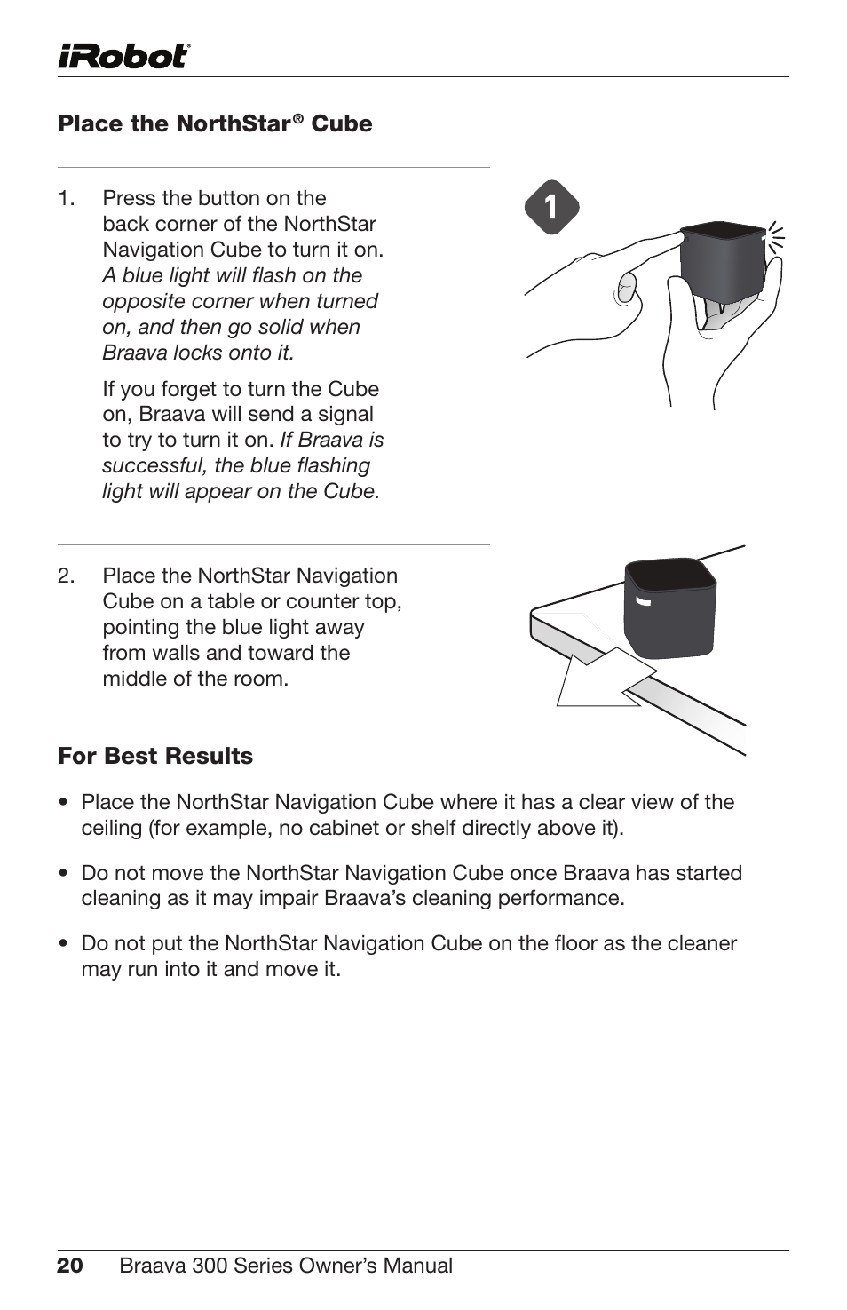 iRobot Braava 300 Series User Manual | Page 20 / 28