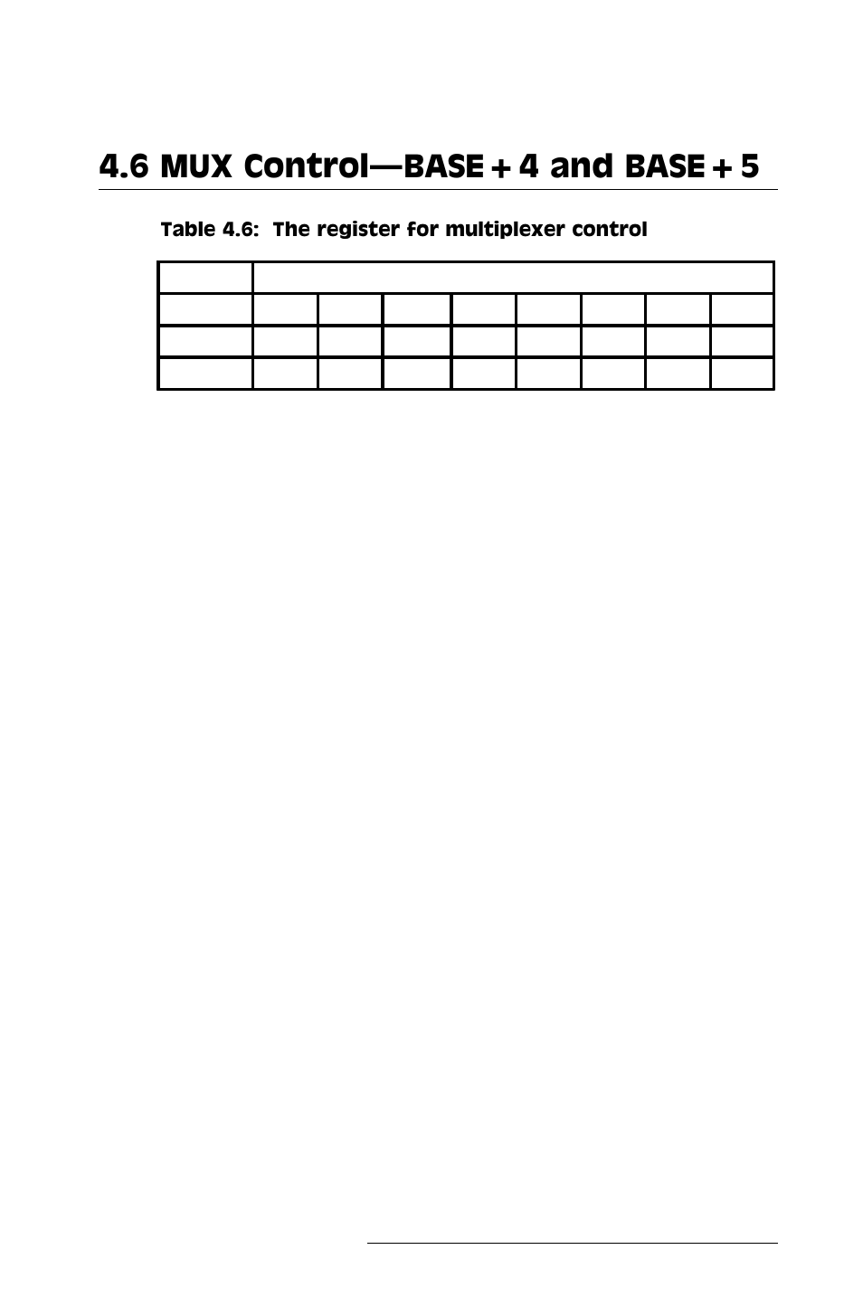 6 mux control, 6 mux controlbase+4 and base+5 | Advantech PCI-1710 User Manual | Page 41 / 64