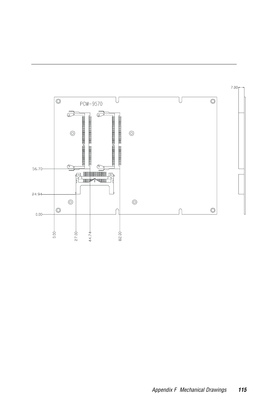 F.2 solder side | Advantech PCM-9570/S 2006957006 5th Edition User Manual | Page 127 / 128