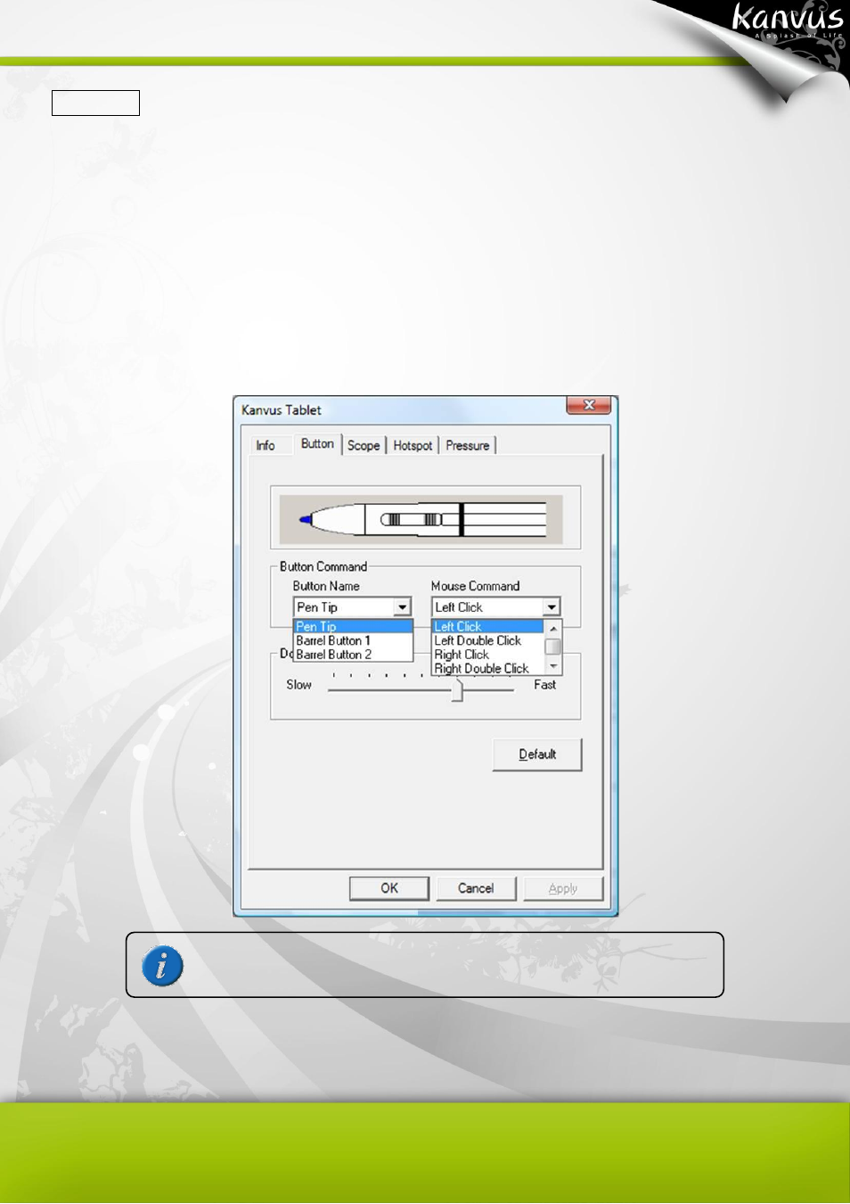 Button | KWorld Kanvus Office 54 User Manual | Page 19 / 67