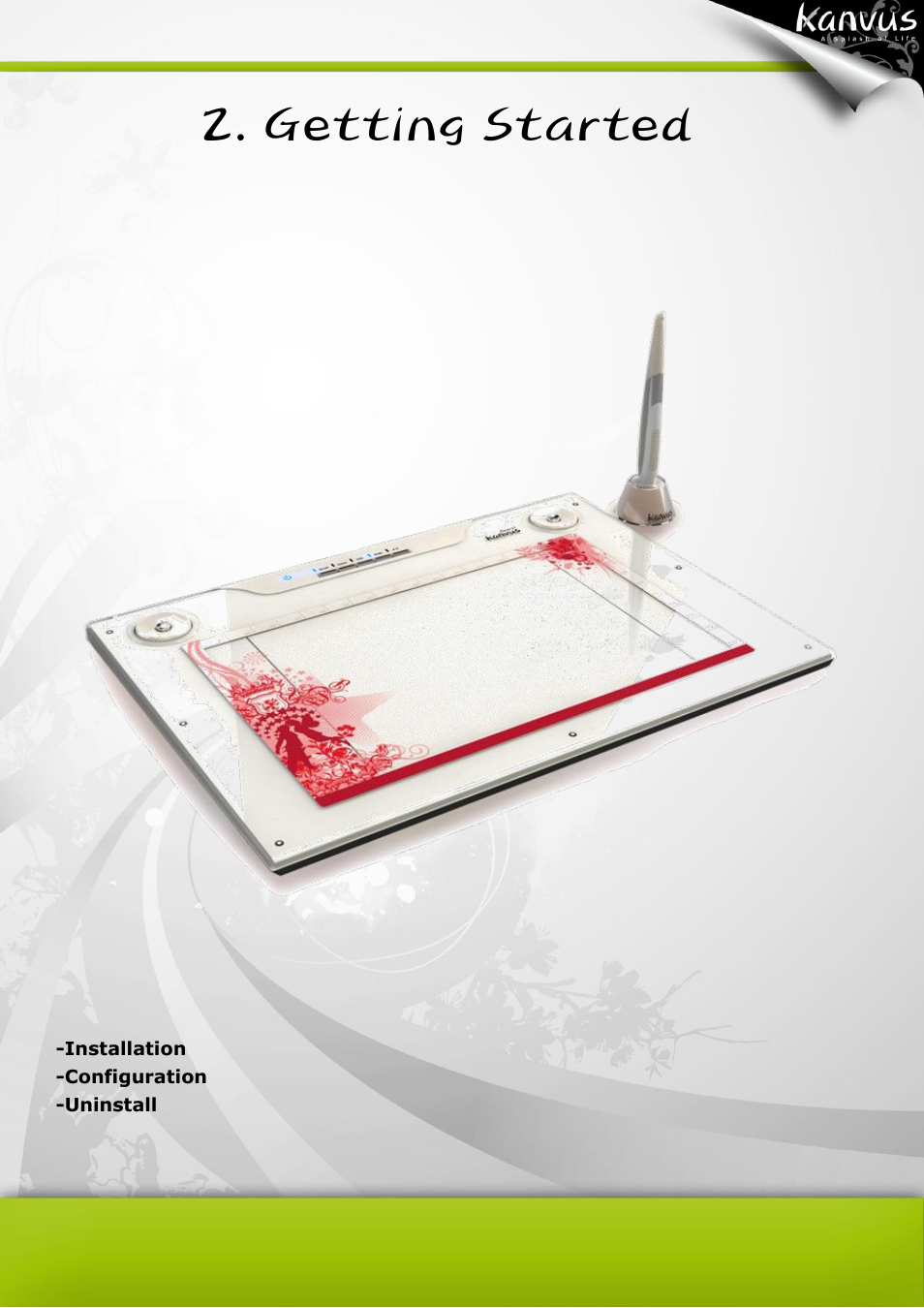 Getting started | KWorld Kanvus Artist 127 User Manual | Page 12 / 82