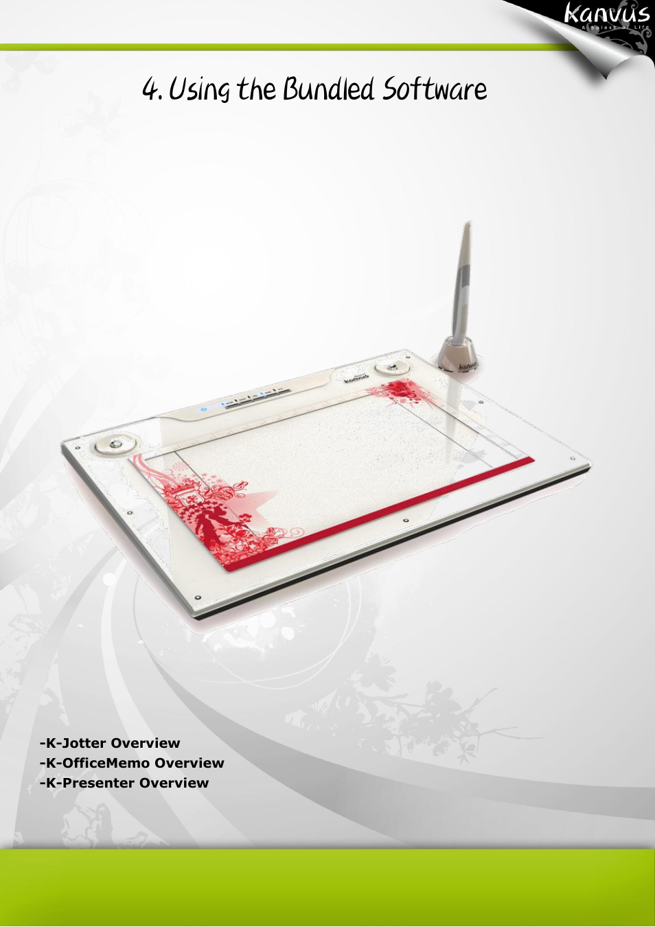 Using the bundled software | KWorld Kanvus Artist 127 User Manual | Page 45 / 82