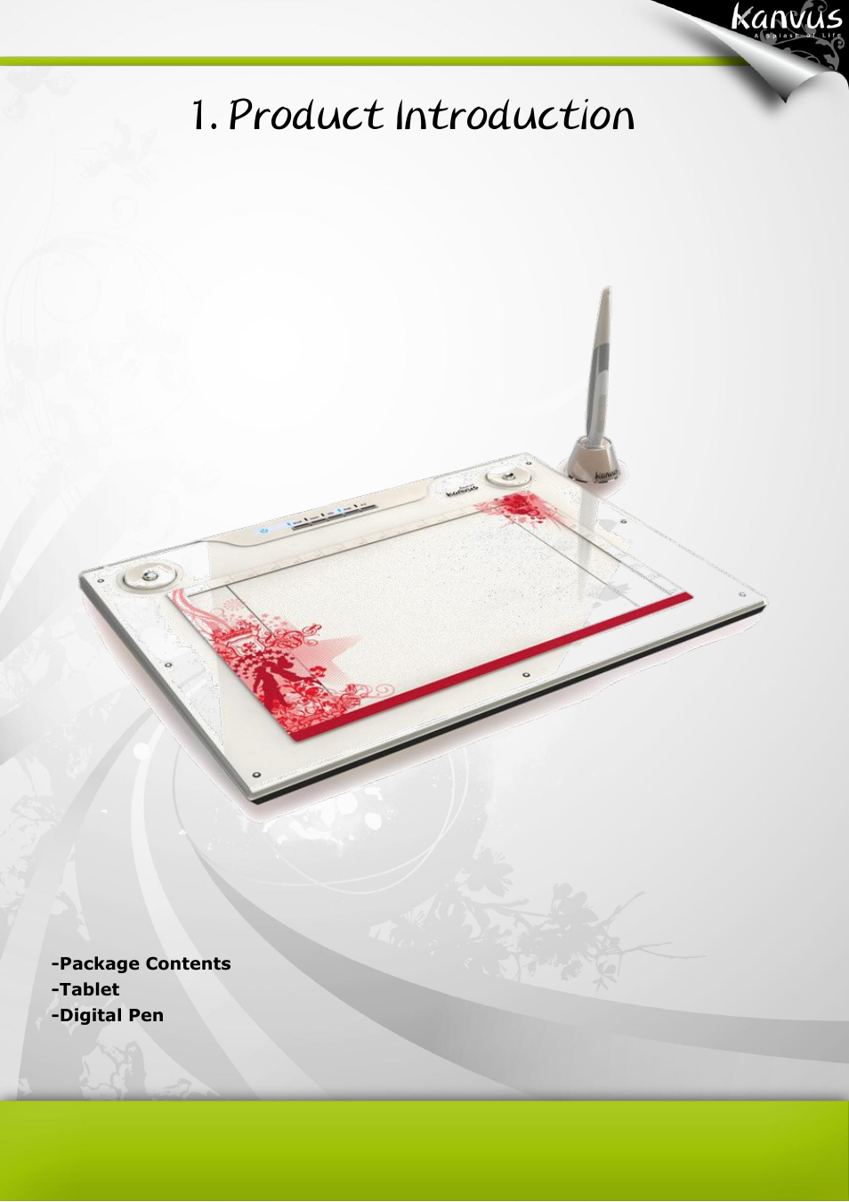 Product introduction | KWorld Kanvus Artist 127 User Manual | Page 5 / 82