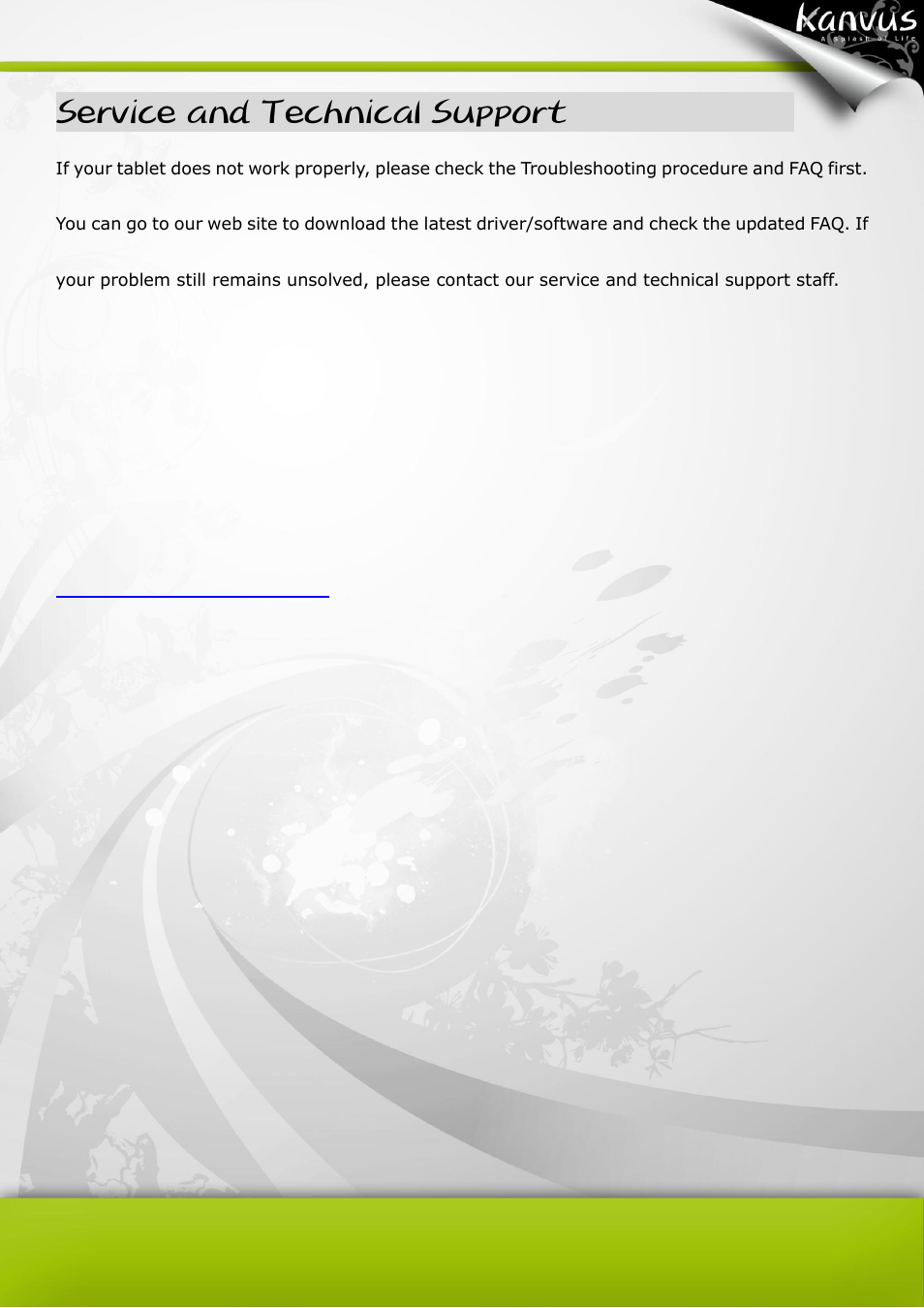 Service and technical support | KWorld Kanvus Artist 127 User Manual | Page 76 / 82