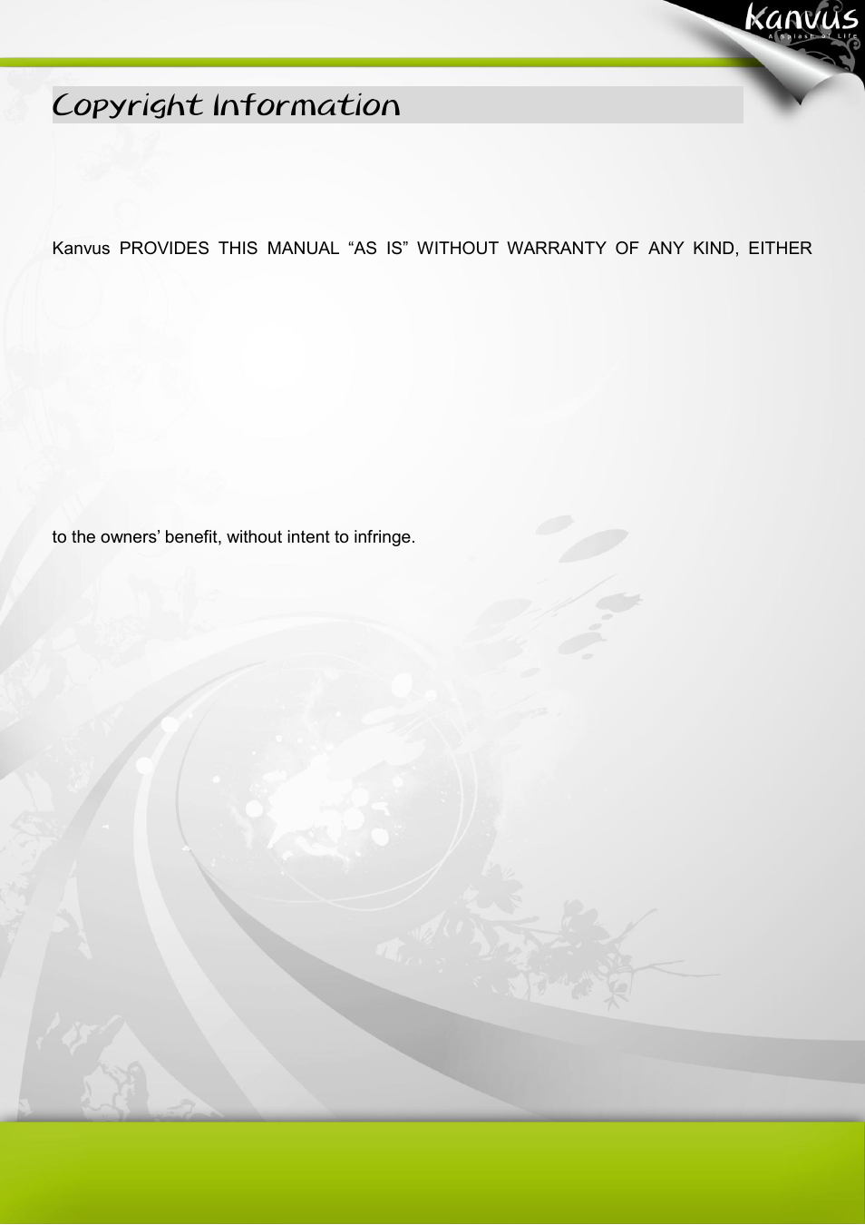 Copyright information | KWorld Kanvus Artist 127 User Manual | Page 81 / 82