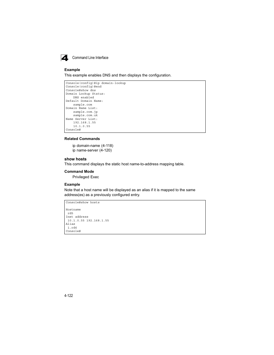 Show hosts | Accton Technology ES4512C User Manual | Page 312 / 426