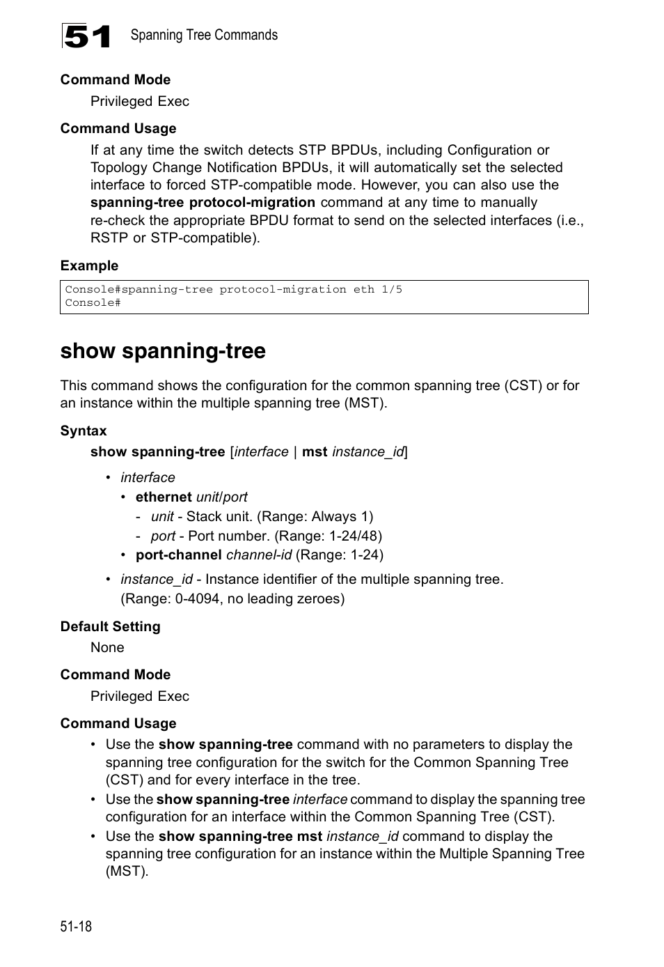 Show spanning-tree | Accton Technology Direk Tronik ES4524D User Manual | Page 458 / 588