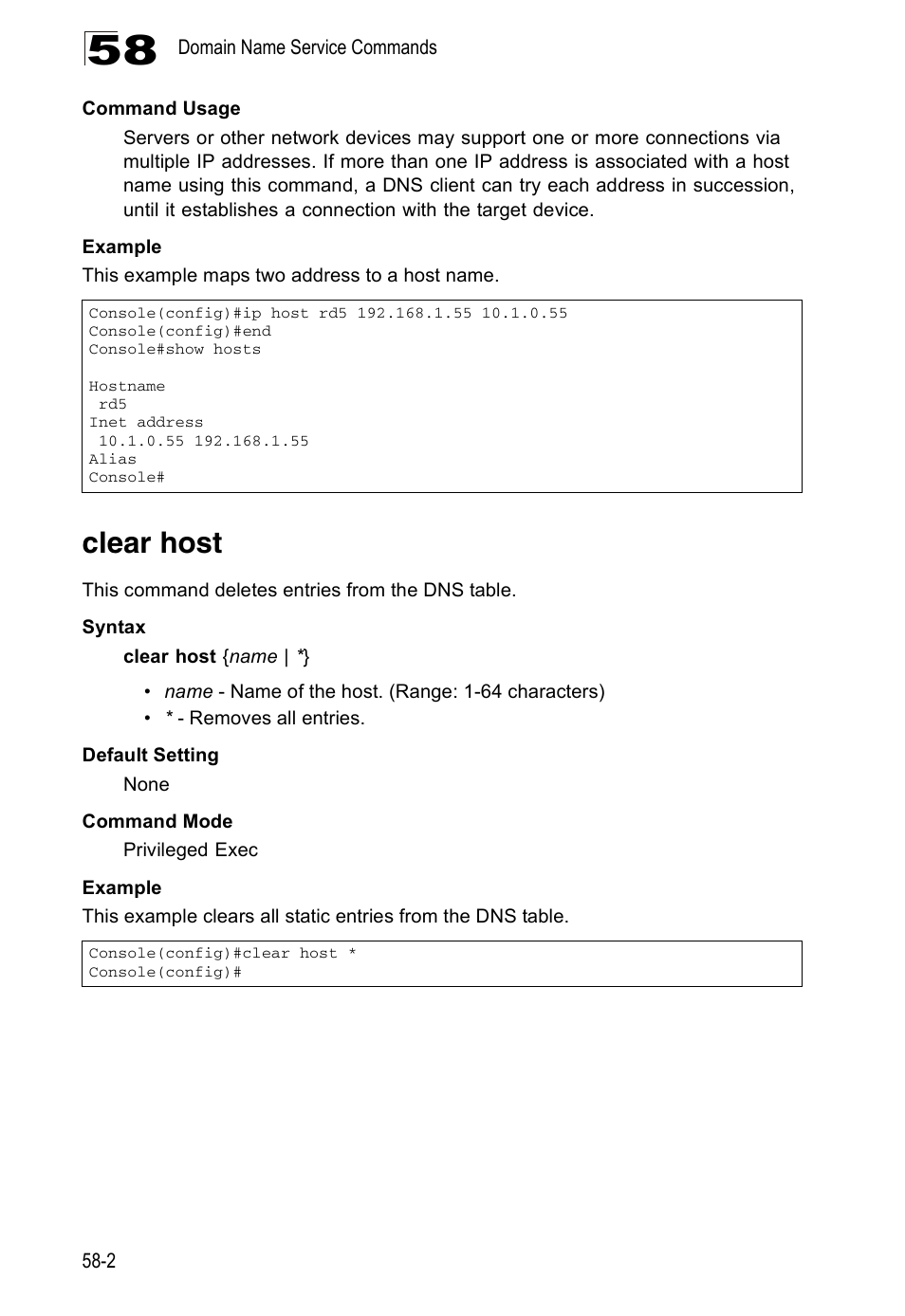 Clear host | Accton Technology Direk Tronik ES4524D User Manual | Page 520 / 588
