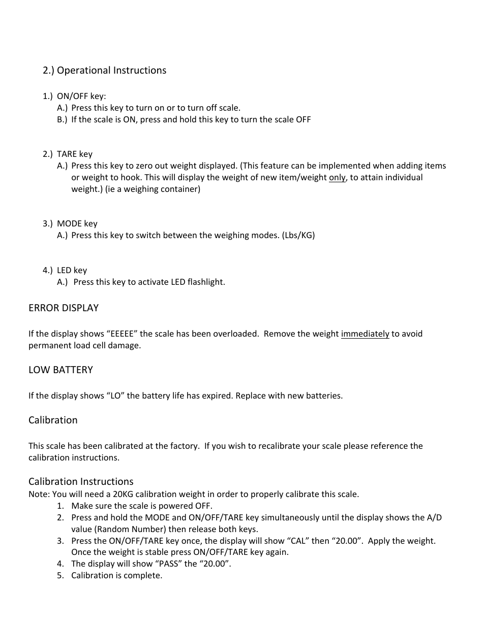 MyWeigh EVERYWEIGH User Manual | Page 2 / 2