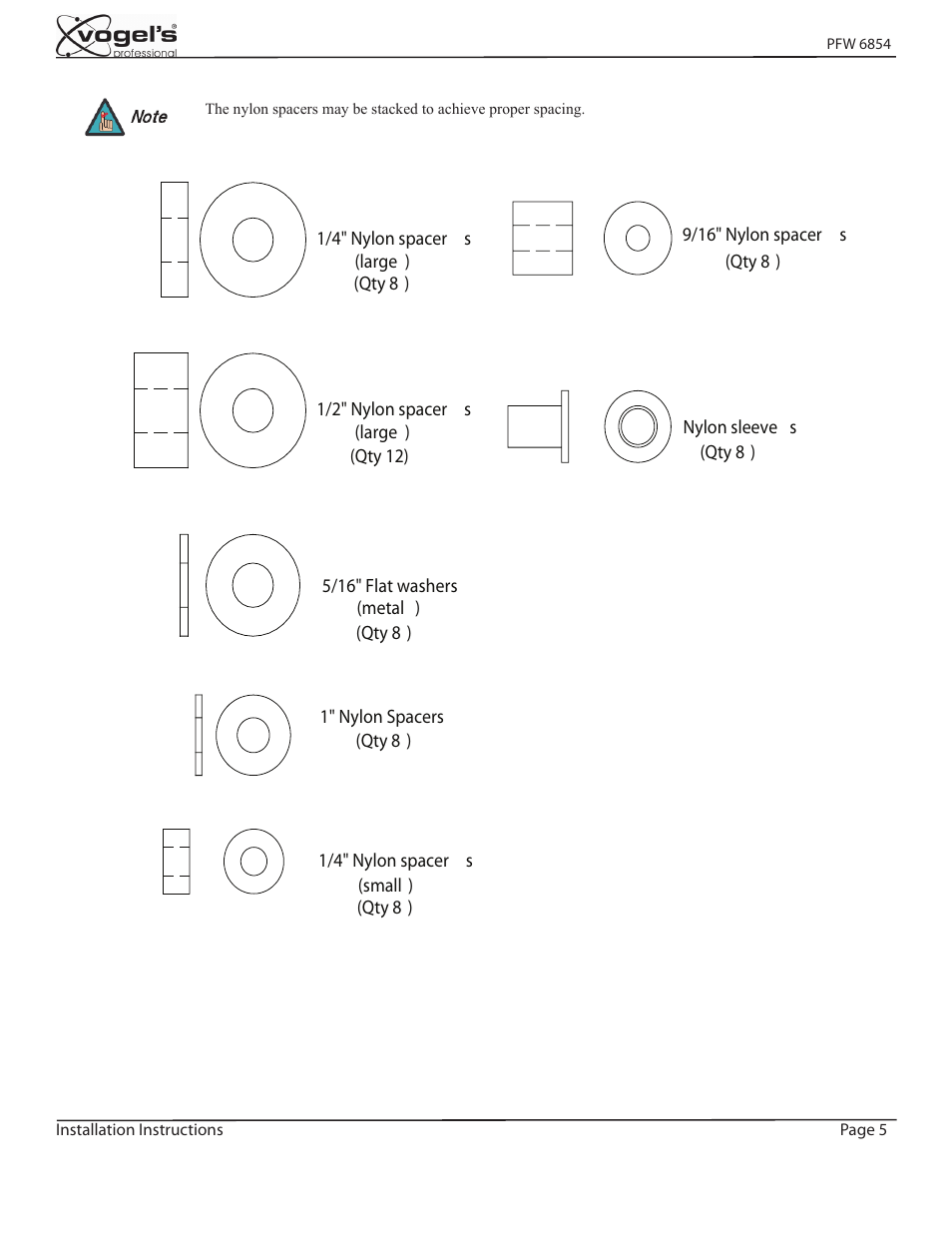 Vogels PFW 6854 User Manual | Page 5 / 10