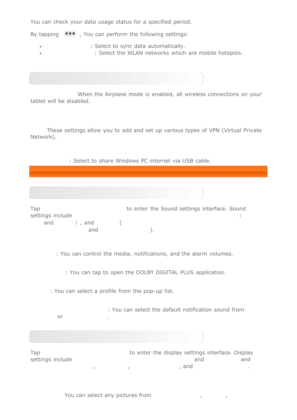 Device | Lenovo Yoga Tablet 8 B6000 User Manual | Page 19 / 27